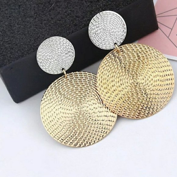 2 for $28 Silver and Gold Tone Earring - Picture 2 of 4